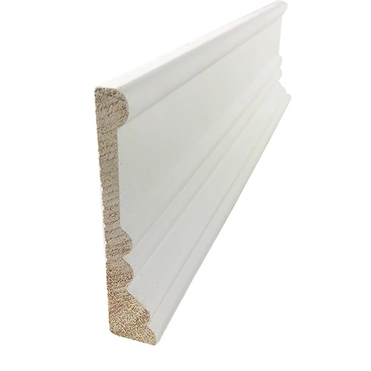 Interior Wood Wall Baseboard Primer Panel Moulding